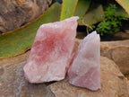 Natural Pink Rose Quartz Cobbed Specimens x 12 From North Cape, South Africa - Toprock Gemstones and Minerals 