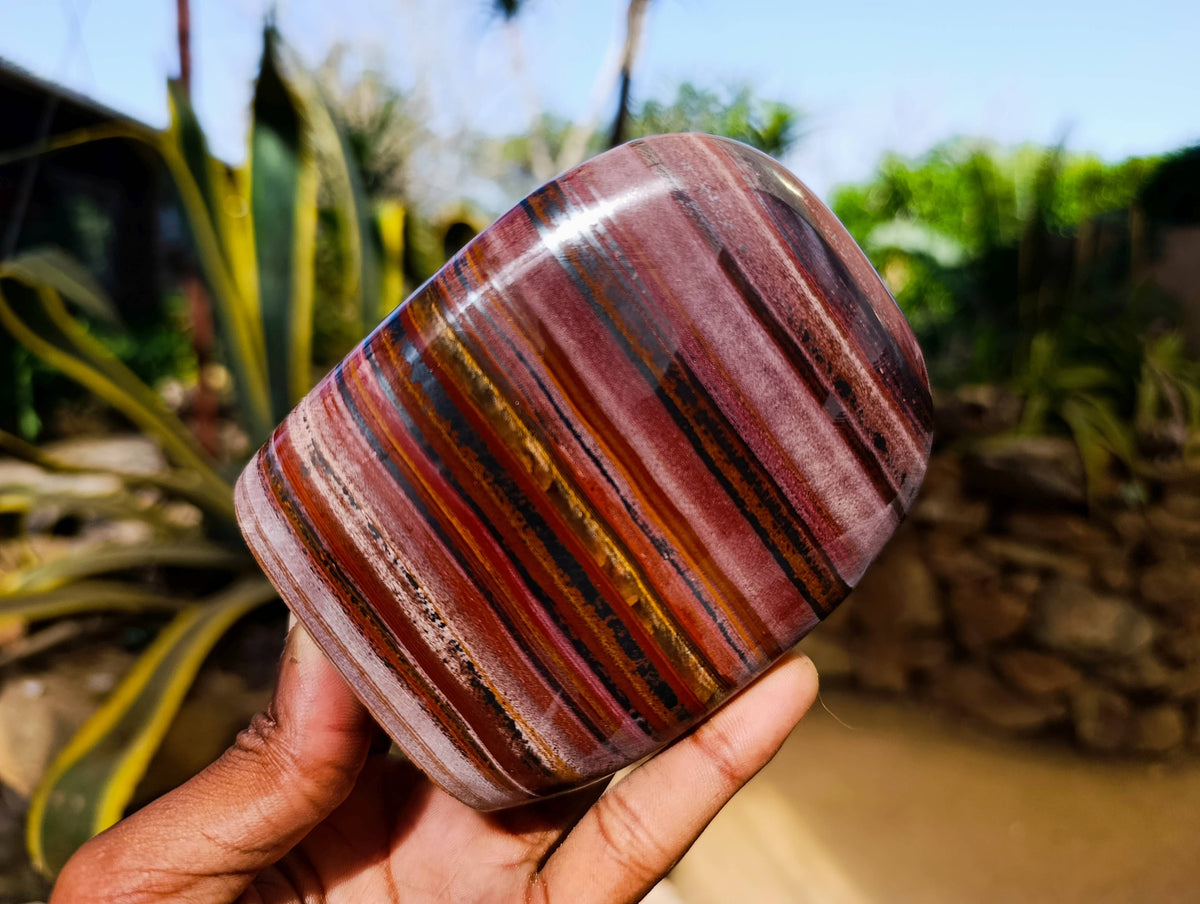 Polished Mixed Standing Free Forms x 2 From Southern Africa - Toprock Gemstones and Minerals 