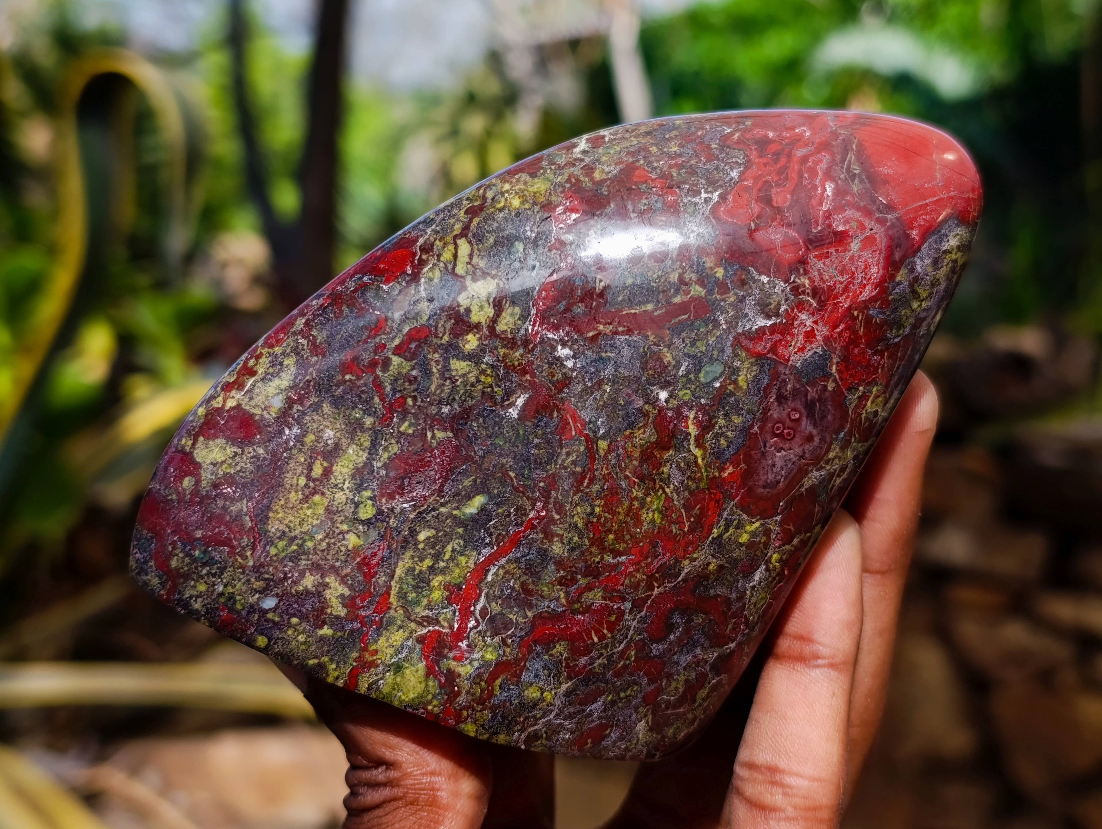 Polished Mixed Standing Free Forms x 2 From Southern Africa - Toprock Gemstones and Minerals 