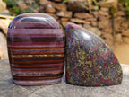 Polished Mixed Standing Free Forms x 2 From Southern Africa - Toprock Gemstones and Minerals 