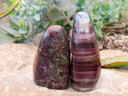 Polished Mixed Standing Free Forms x 2 From Southern Africa - Toprock Gemstones and Minerals 