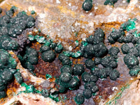 Natural Ball Malachite On Dolomite Matrix Specimens x 2 From Kambove, Congo