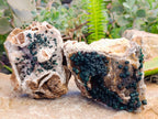 Natural Ball Malachite On Dolomite Matrix Specimens x 2 From Kambove, Congo - Toprock Gemstones and Minerals 