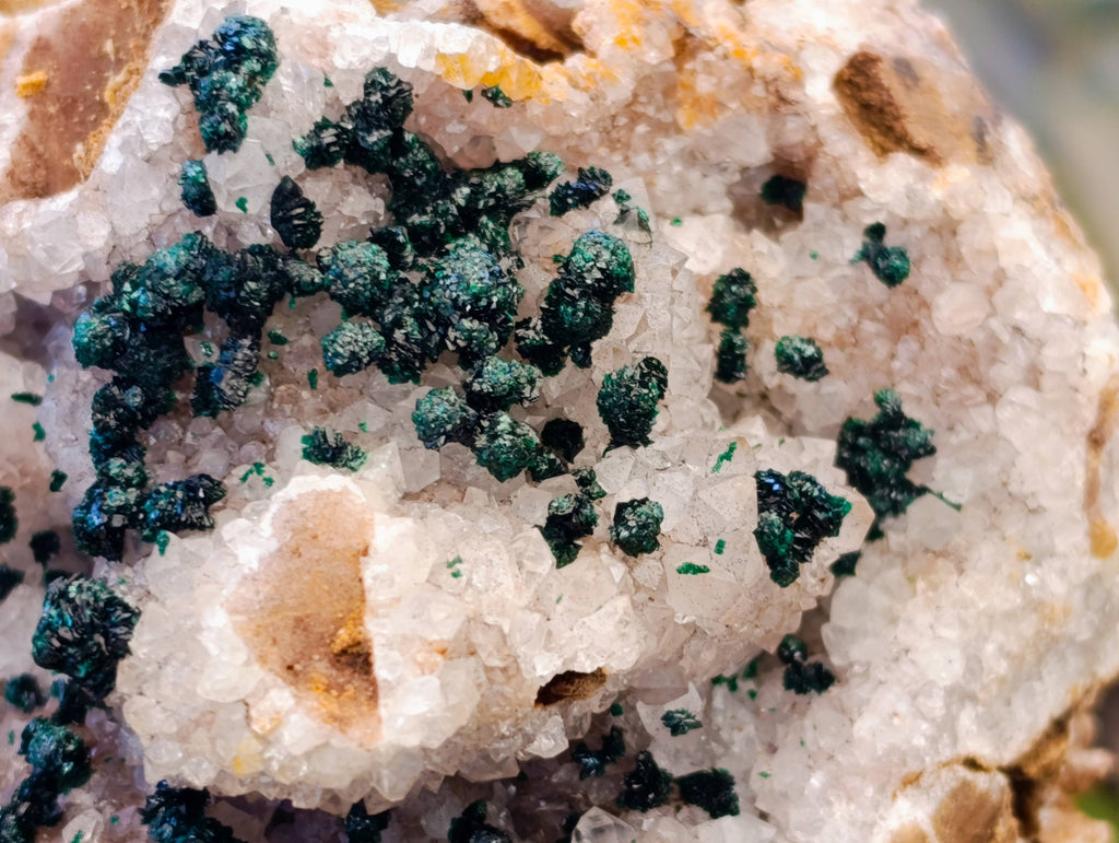 Natural Ball Malachite On Dolomite Matrix Specimens x 2 From Kambove, Congo - Toprock Gemstones and Minerals 