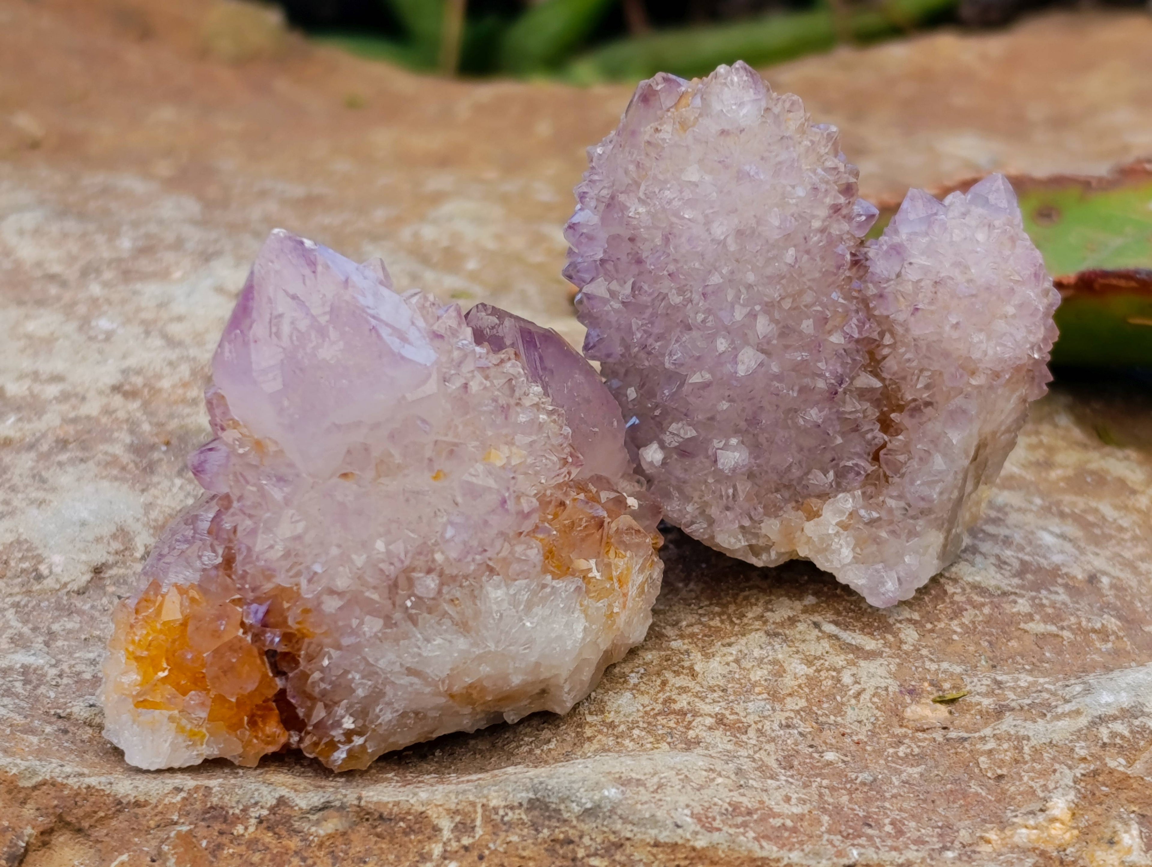 Natural Amethyst Spirit Quartz Crystals x 20 From South Africa - Toprock Gemstones and Minerals 