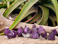 Natural Metallic Purpurite Specimens x 6 From Erongo, Namibia