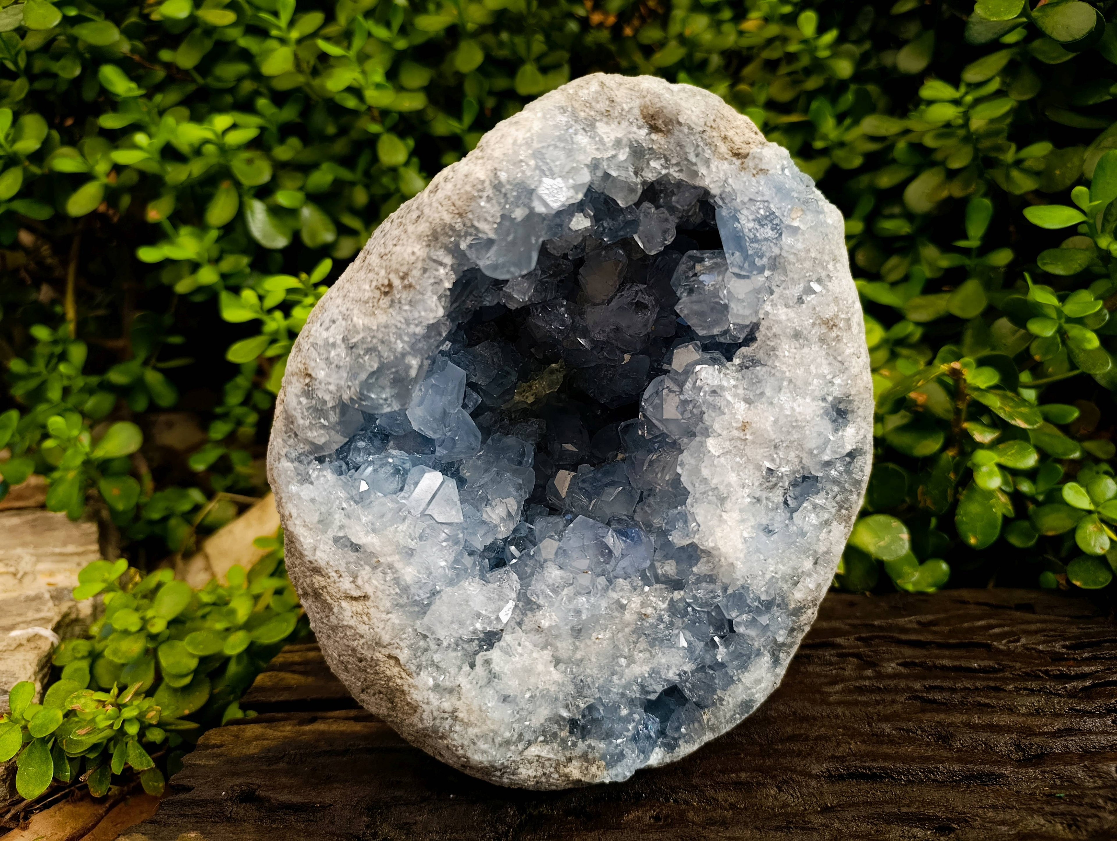 Natural Celestite Geode Specimen x 1 From Sakoany, Madagascar - Toprock Gemstones and Minerals 