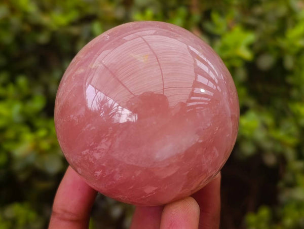 Polished Rose Quartz Spheres x 4 From Madagascar