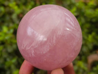 Polished Rose Quartz Spheres x 4 From Madagascar