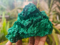 Natural Silky Malachite Specimens x 2 From Kasompe, Congo - Toprock Gemstones and Minerals 
