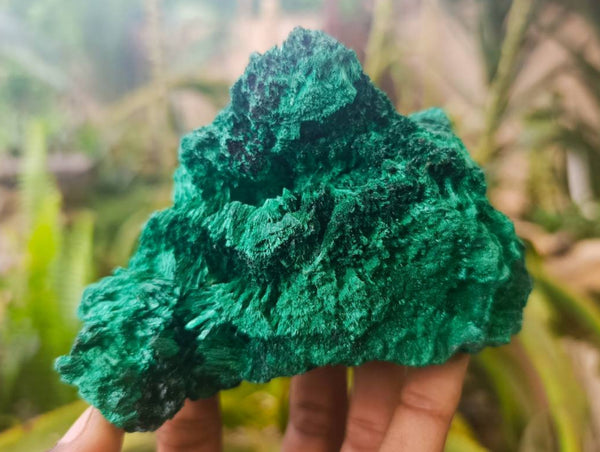 Natural Silky Malachite Specimens x 2 From Kasompe, Congo