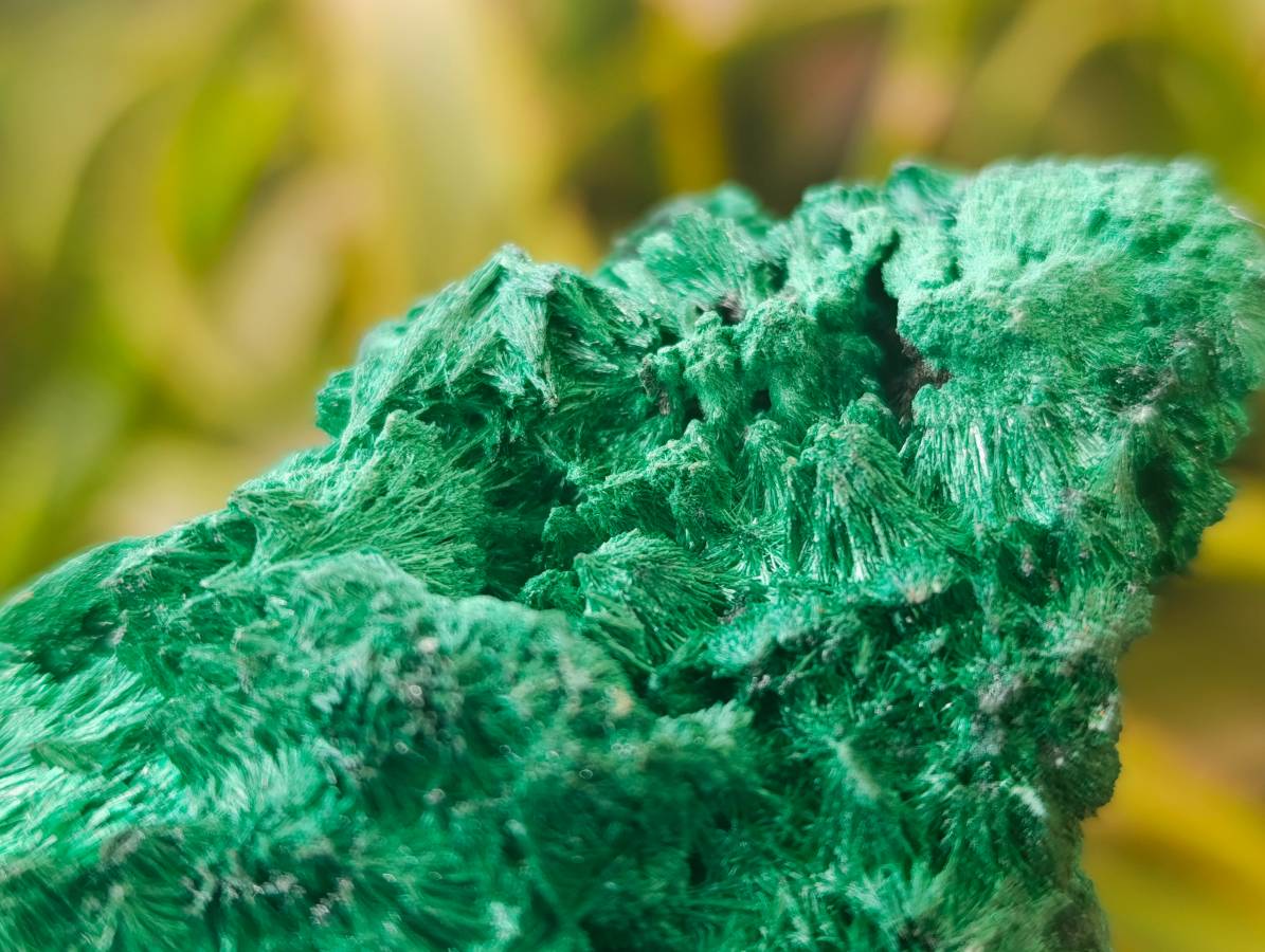 Natural Silky Malachite Specimens x 2 From Kasompe, Congo - Toprock Gemstones and Minerals 