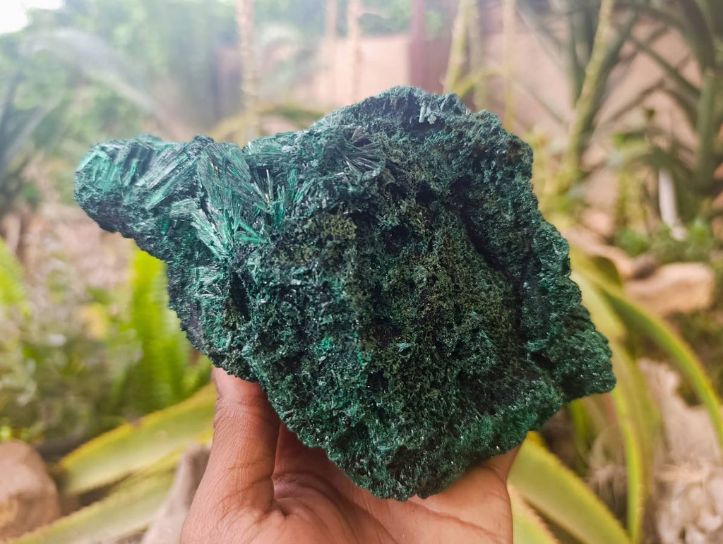 Natural Silky Malachite Specimens x 2 From Kasompe, Congo - Toprock Gemstones and Minerals 