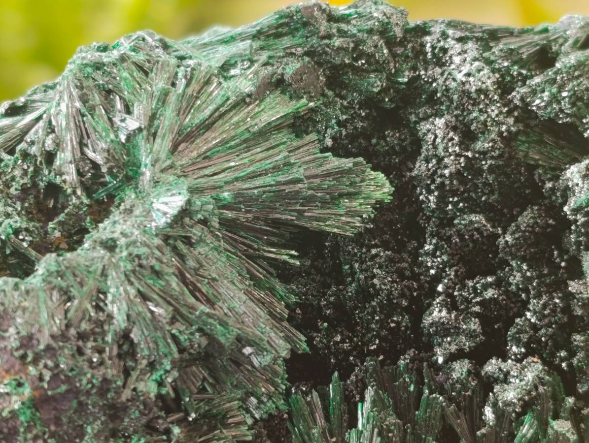 Natural Silky Malachite Specimens x 2 From Kasompe, Congo - Toprock Gemstones and Minerals 