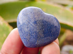 Polished Lazulite Hearts x 35 From Madagascar - Toprock Gemstones and Minerals 