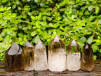 Polished Wispy Phatom Smokey Phantom Quartz Crystals x 6 From Madagascar - Toprock Gemstones and Minerals 