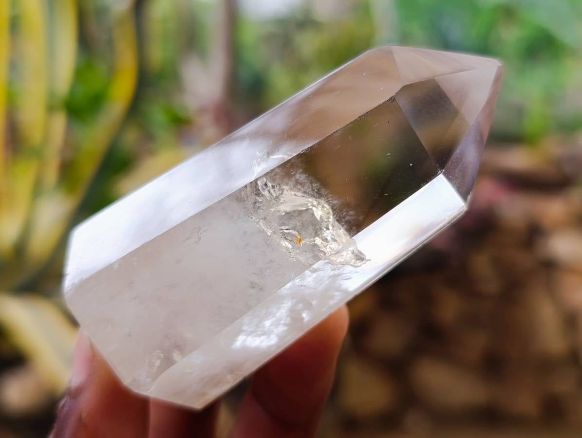 Polished Wispy Phatom Smokey Phantom Quartz Crystals x 6 From Madagascar - Toprock Gemstones and Minerals 