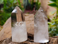 Polished Wispy Phatom Smokey Phantom Quartz Crystals x 6 From Madagascar