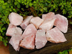 Natural Cobbed Rose Quartz Specimens x 12 From Northern Cape, South Africa - Toprock Gemstones and Minerals 