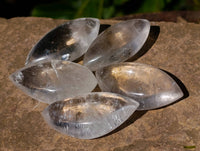 Polished Clear Quartz "Angel Tears" Pendant Pieces x 35 From Madagascar