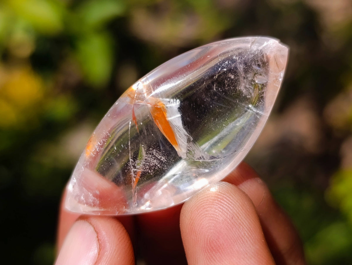 Polished Clear Quartz "Angel Tears" Pendant Pieces x 35 From Madagascar - Toprock Gemstones and Minerals 