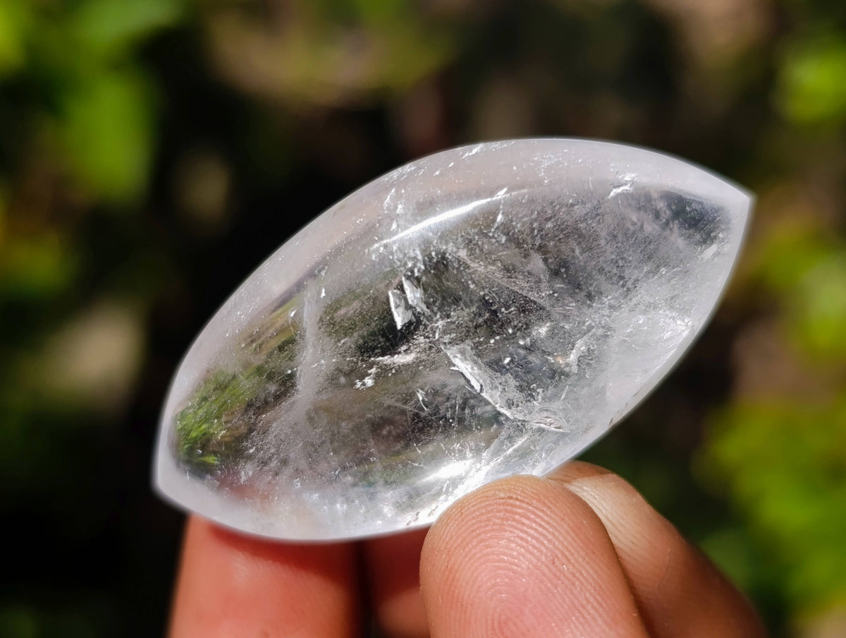 Polished Clear Quartz "Angel Tears" Pendant Pieces x 35 From Madagascar - Toprock Gemstones and Minerals 