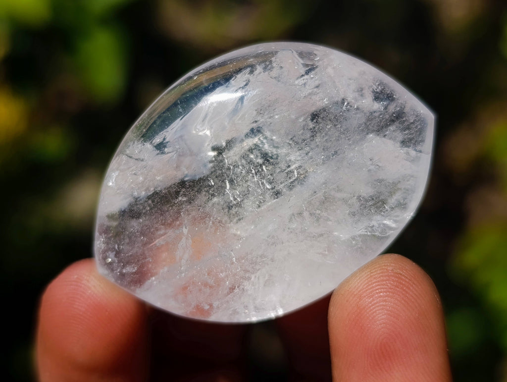 Polished Clear Quartz "Angel Tears" Pendant Pieces x 35 From Madagascar - Toprock Gemstones and Minerals 