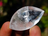 Polished Clear Quartz "Angel Tears" Pendant Pieces x 35 From Madagascar