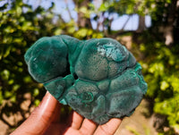 Natural Botryoidal Malachite Specimens x 2 From Congo