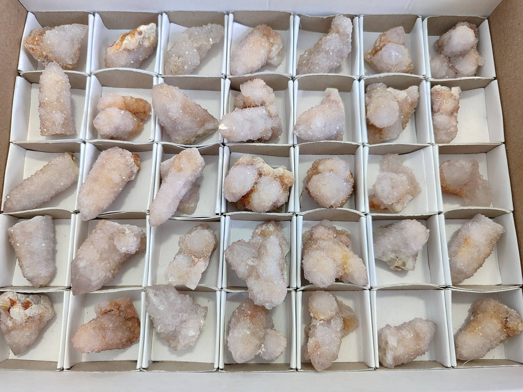 Natural Spirit Quartz Crystals x 35 From South Africa - Toprock Gemstones and Minerals 