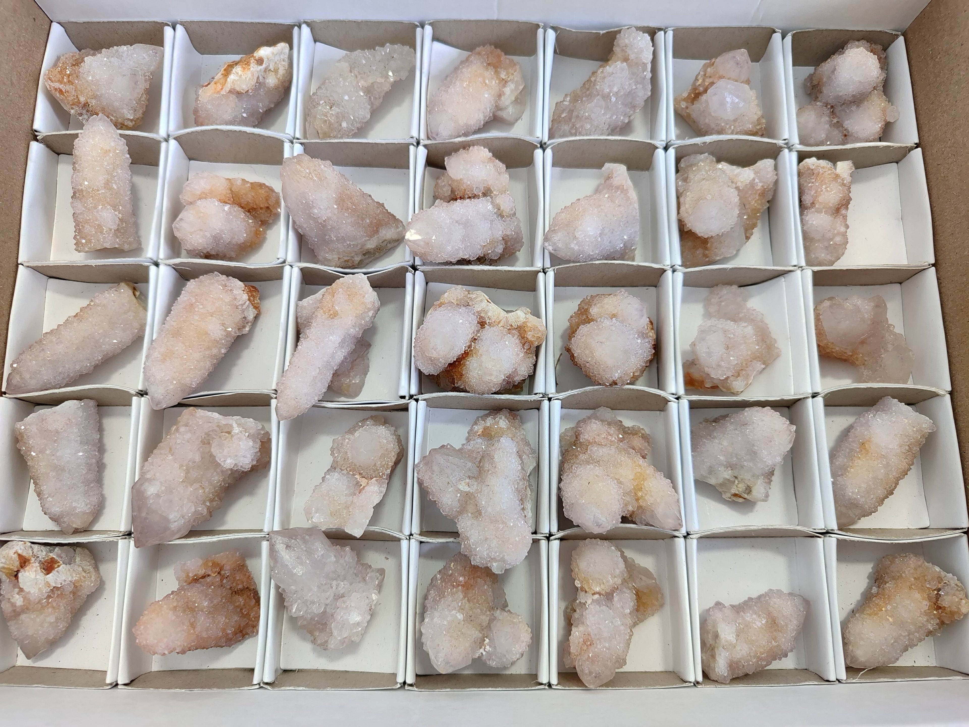 Natural Spirit Quartz Crystals x 35 From South Africa - Toprock Gemstones and Minerals 