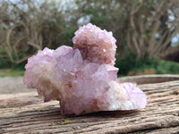 Natural Amethyst Spirit Quartz Clusters x 2 From South Africa - Toprock Gemstones and Minerals 
