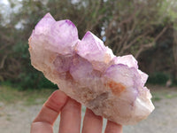Natural Amethyst Spirit Quartz Clusters x 2 From South Africa - Toprock Gemstones and Minerals 