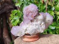 Natural Amethyst Spirit Quartz Clusters x 2 From South Africa - Toprock Gemstones and Minerals 