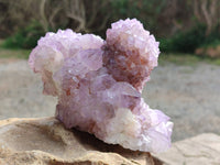 Natural Amethyst Spirit Quartz Clusters x 2 From South Africa - Toprock Gemstones and Minerals 