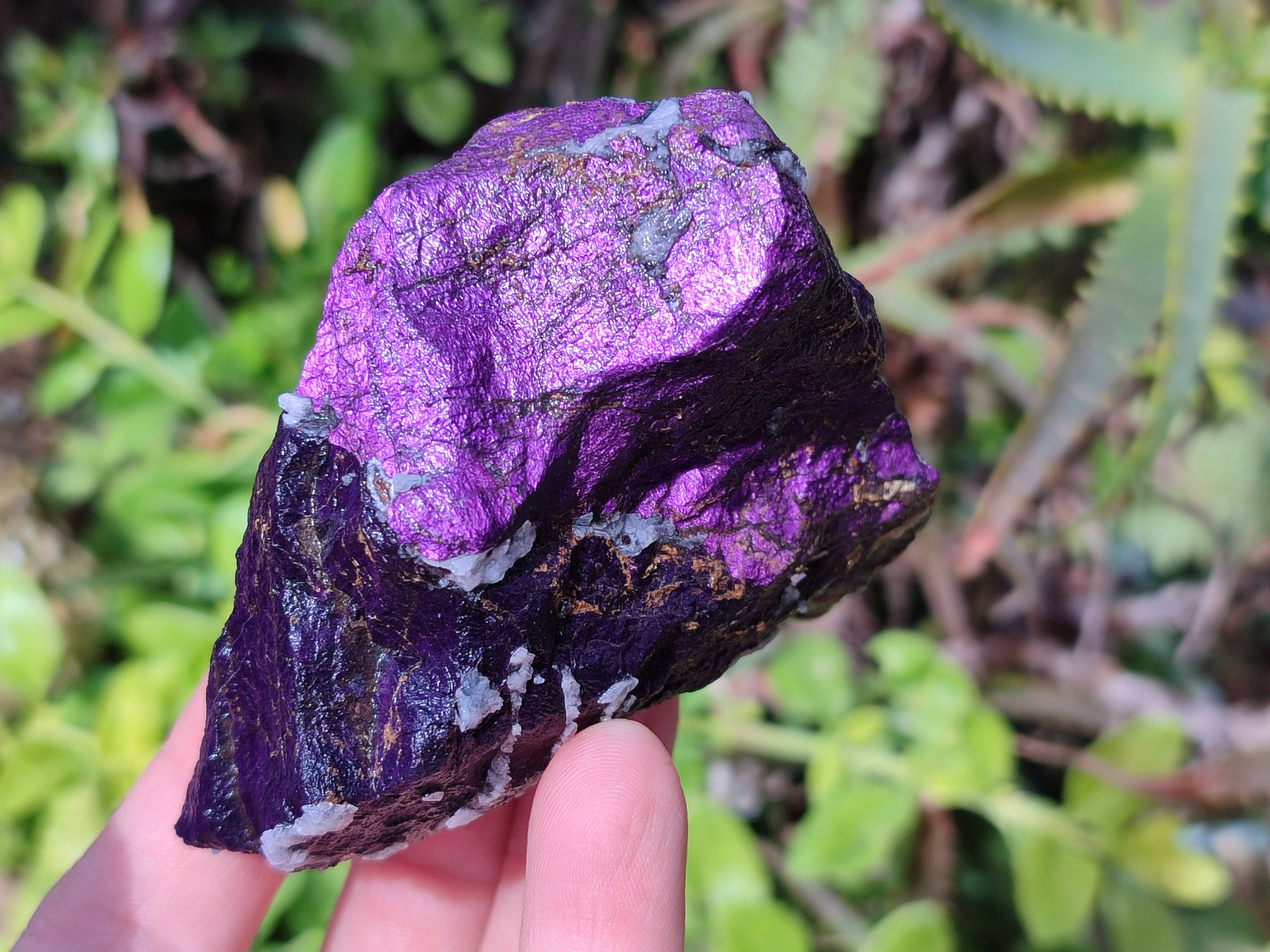 Natural Metallic Purpurite Specimens x 12 From Erongo, Namibia - Toprock Gemstones and Minerals 