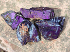 Natural Metallic Purpurite Specimens x 12 From Erongo, Namibia - Toprock Gemstones and Minerals 