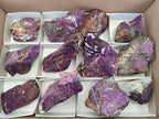 Natural Metallic Purpurite Specimens x 12 From Erongo, Namibia - Toprock Gemstones and Minerals 