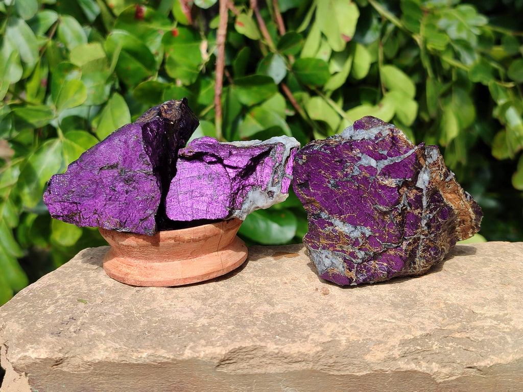 Natural Metallic Purpurite Specimens x 12 From Erongo, Namibia - Toprock Gemstones and Minerals 