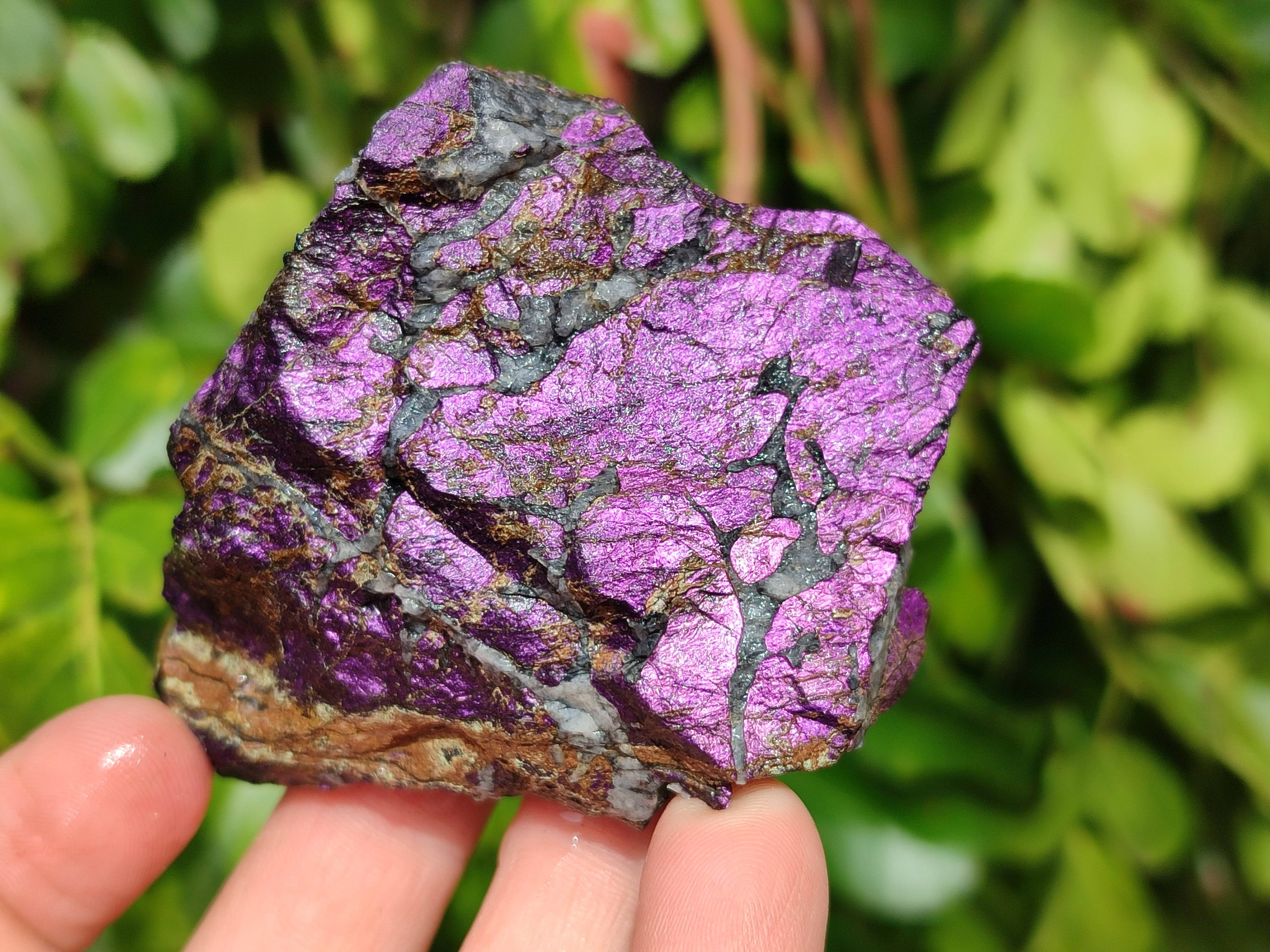 Natural Metallic Purpurite Specimens x 12 From Erongo, Namibia - Toprock Gemstones and Minerals 