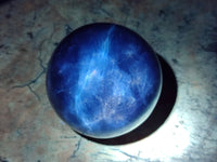 Polished Blue Calcite Spheres x 2 From Madagascar - Toprock Gemstones and Minerals 