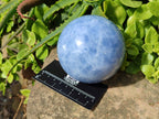 Polished Blue Calcite Spheres x 2 From Madagascar - Toprock Gemstones and Minerals 
