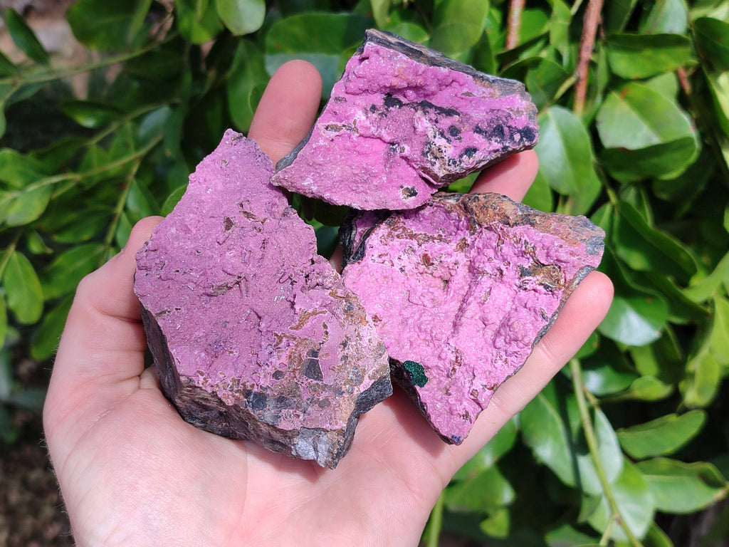 Natural Drusy Salrose on Dolomite Matrix Specimens x 6 From Kakanda, Congo - Toprock Gemstones and Minerals 