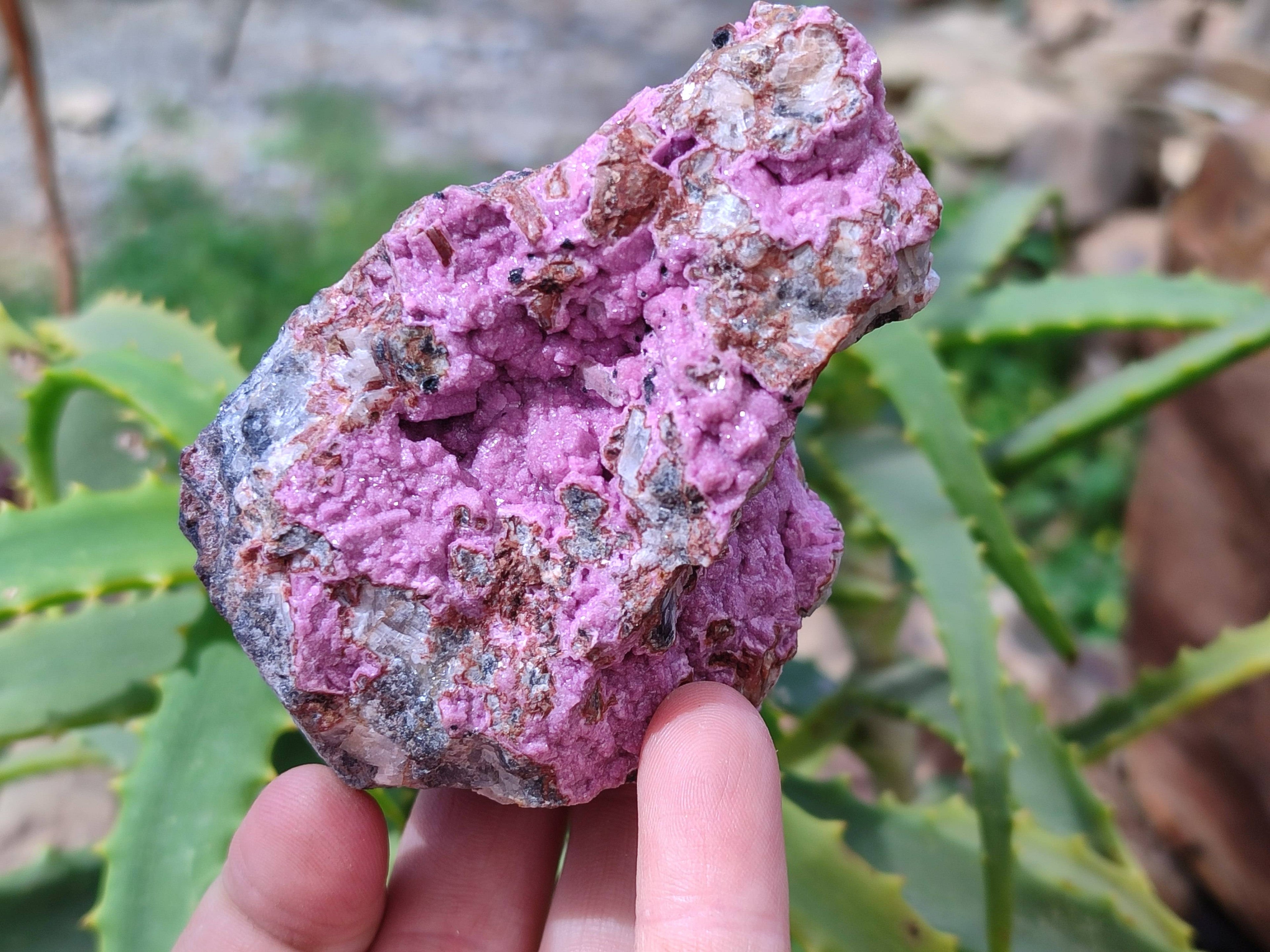 Natural Drusy Salrose on Dolomite Matrix Specimens x 6 From Kakanda, Congo - Toprock Gemstones and Minerals 