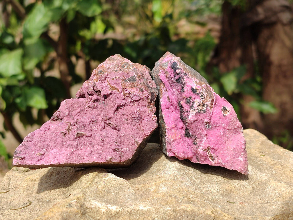 Natural Drusy Salrose on Dolomite Matrix Specimens x 6 From Kakanda, Congo - Toprock Gemstones and Minerals 