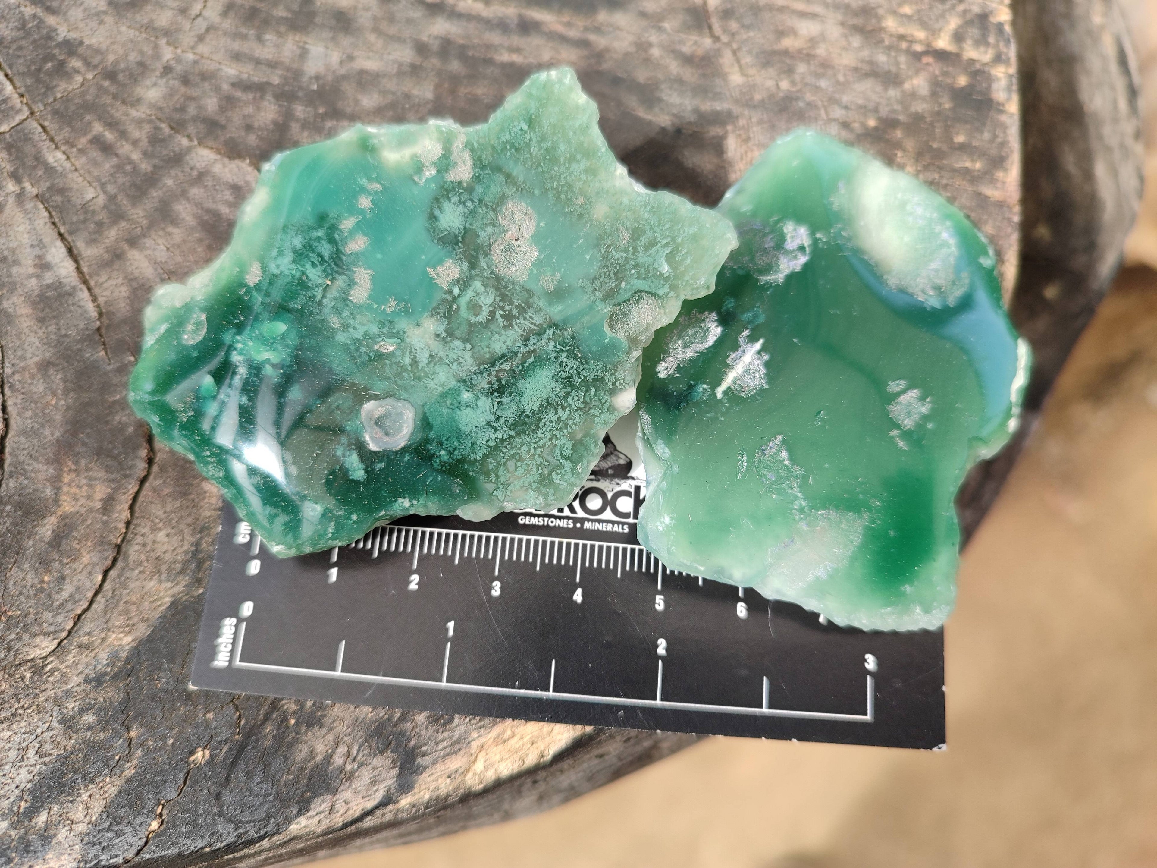 Polished On One Side Emerald Mtorolite x 12 From Mutorashanga, Zimbabwe - Toprock Gemstones and Minerals 