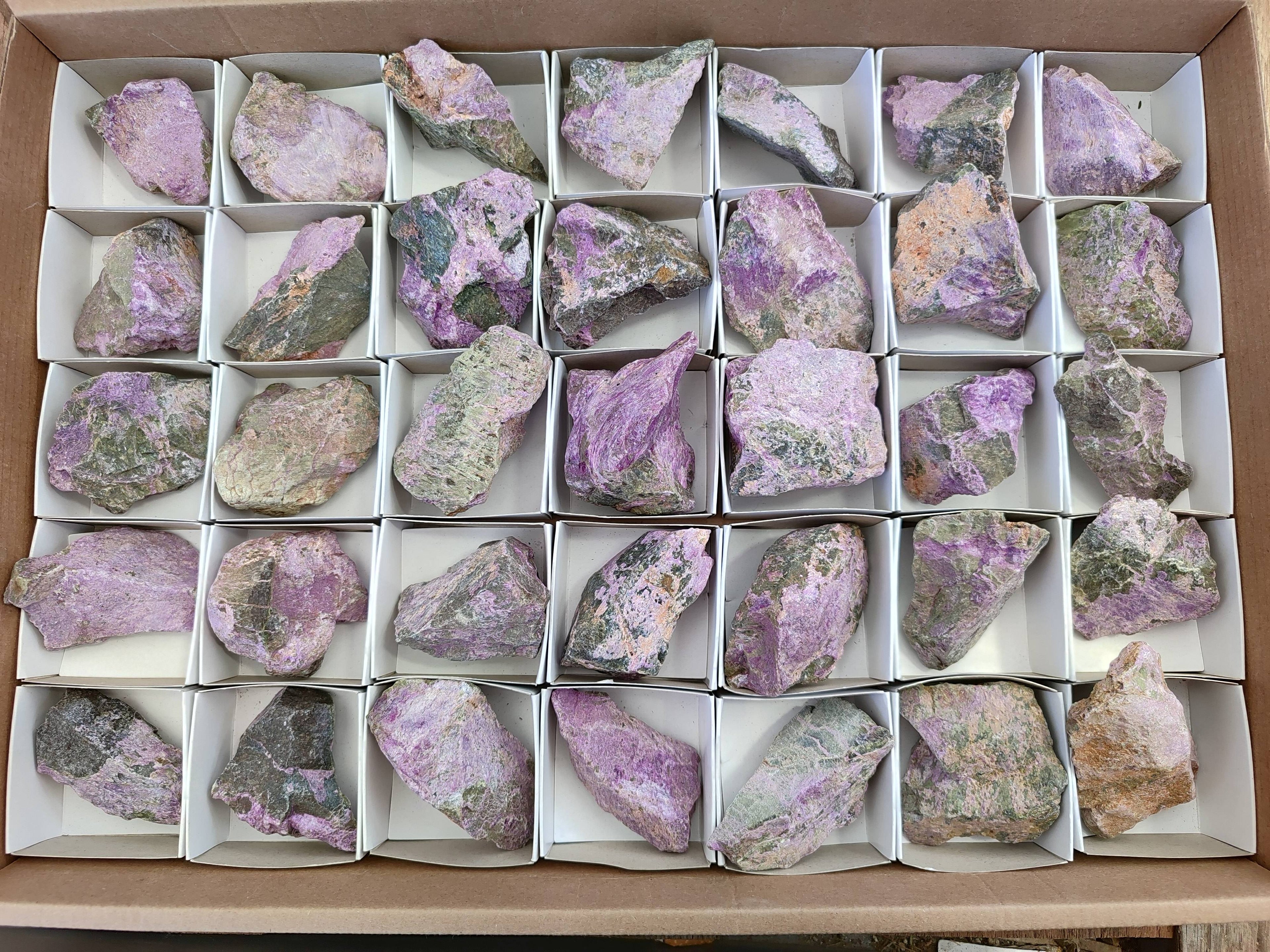 Natural Stichtite Specimens x 35 From Barberton, South Africa - Toprock Gemstones and Minerals 