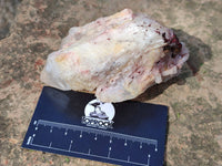 Natural Pink Hematoid Candle Quartz Crystals x 6 From Madagascar