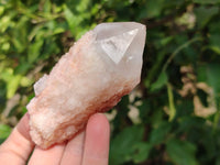 Natural Pink Hematoid Candle Quartz Crystals x 6 From Madagascar