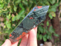 Polished Double Terminated Bloodstone Points x 10 From Swaziland